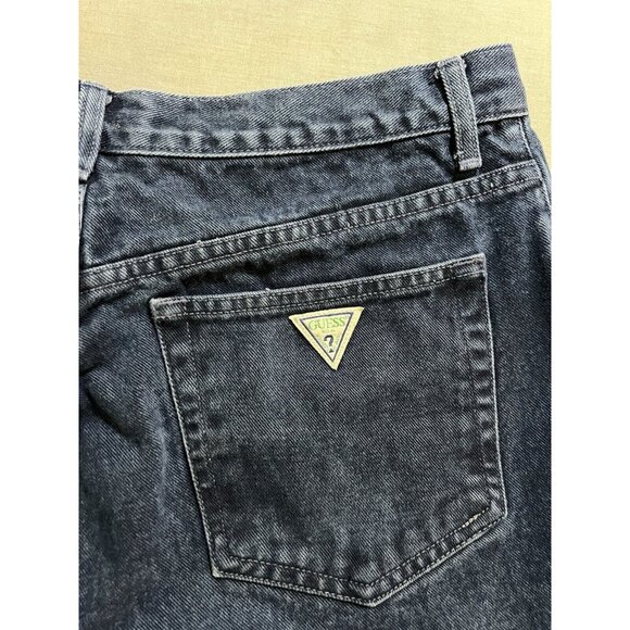 Vintage 90s Guess Jeans Mens 32x29 Dark Wash Classic USA George Marciano. - Picture 3 of 11
